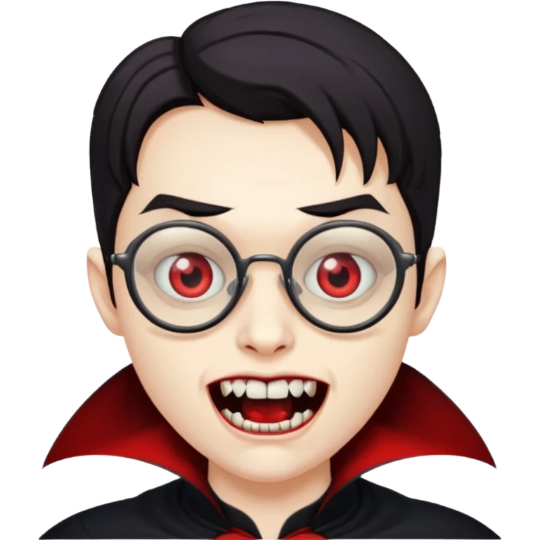 spectacled vampire emoji
