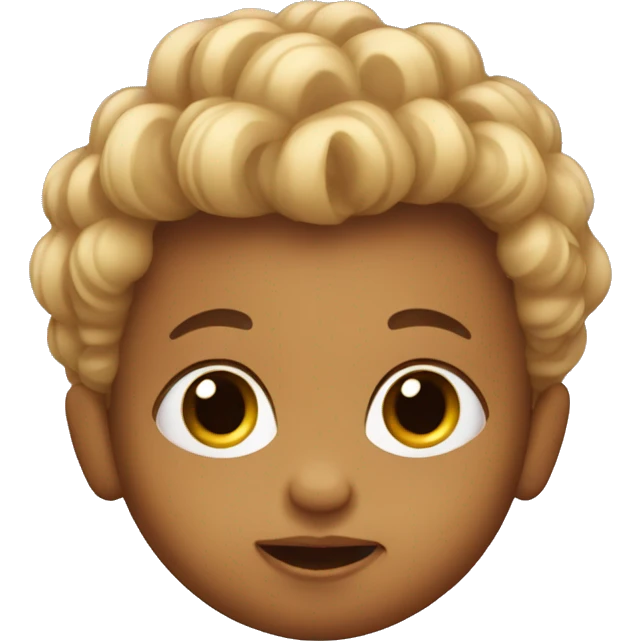 Baby with lots of hair emoji