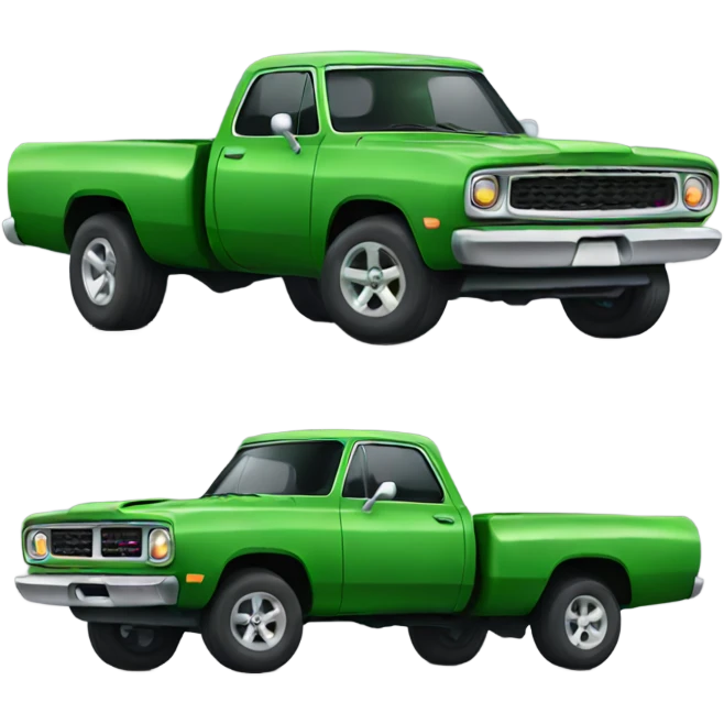 Green dodge  emoji
