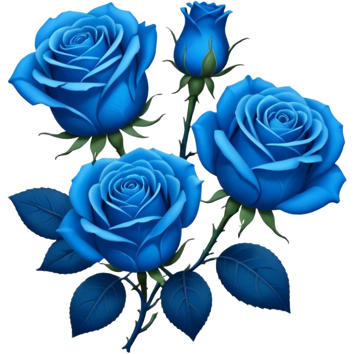 Rosas azules emoji emoji