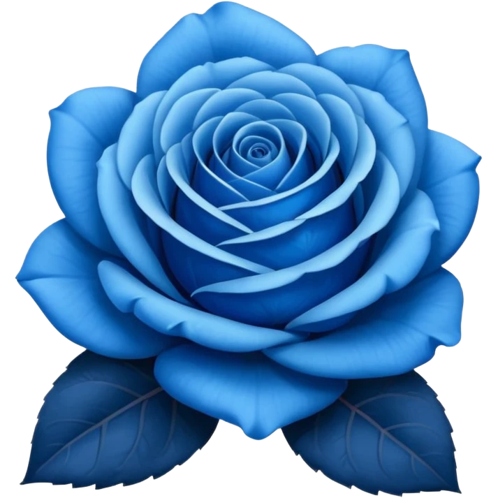 Rosa azul emoji