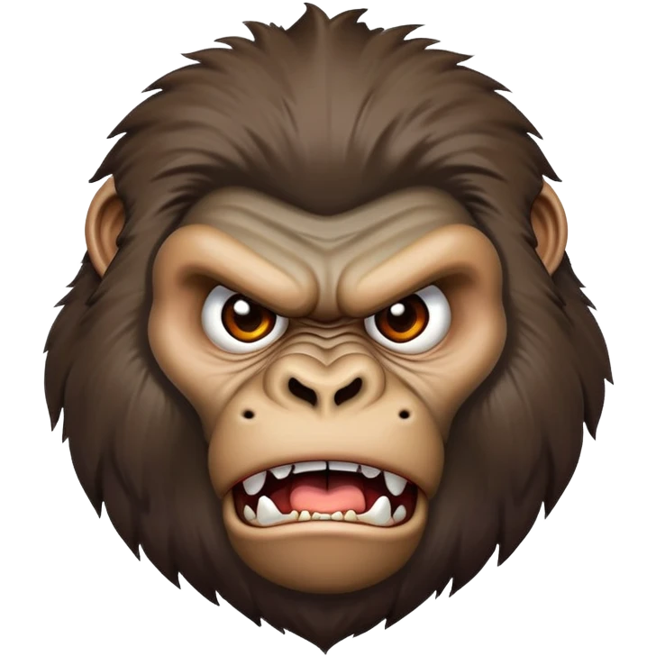 A mad gorilla  emoji