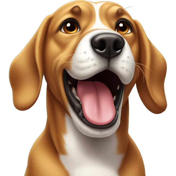 Dog drooling emoji