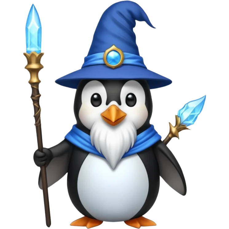 Penguin Wizard emoji