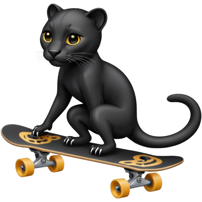Panther skateboard  emoji