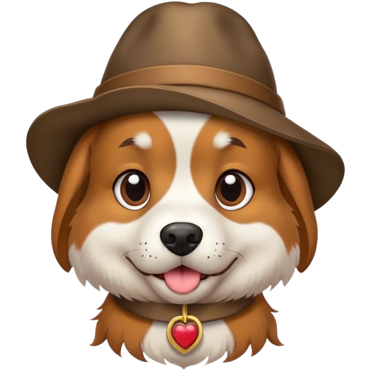 Dog with hat emoji