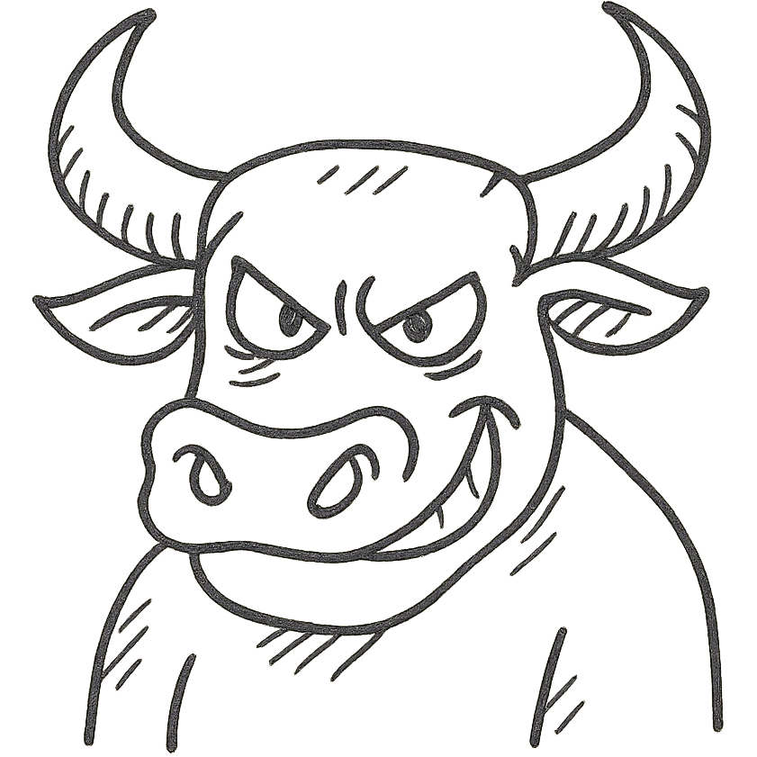 angry mischievous bull emoji