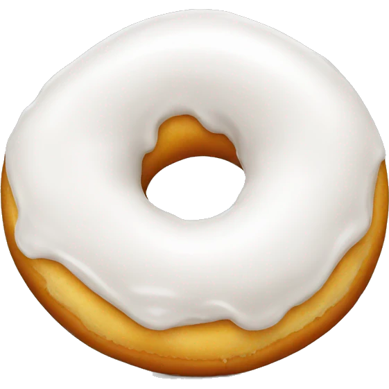 White donut emoji