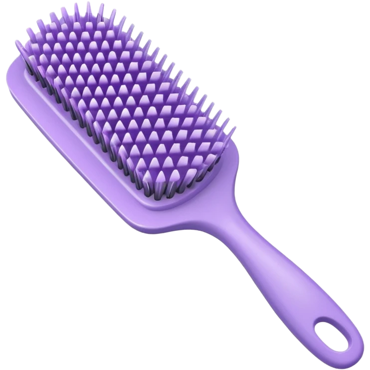 light lilac hairbrush emoji