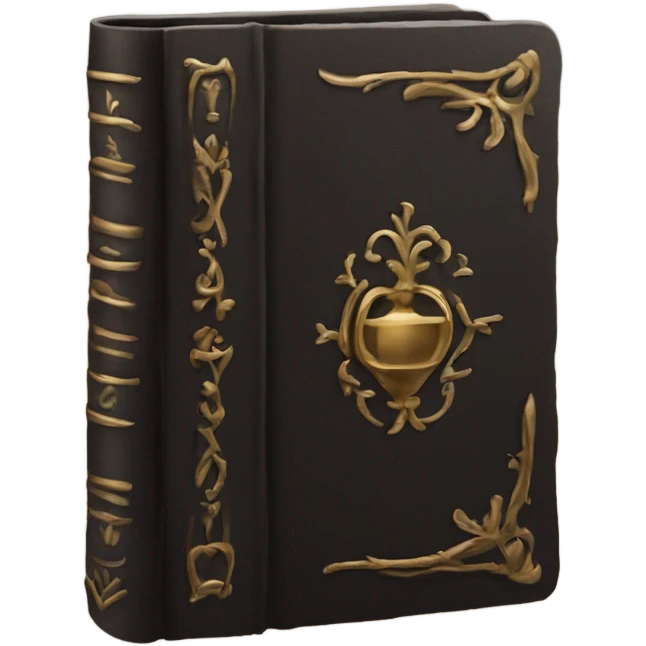 luxury dark book emoji