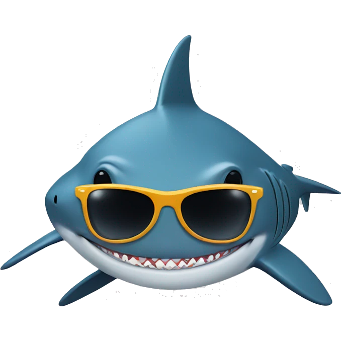 shark with sunglasses emoji