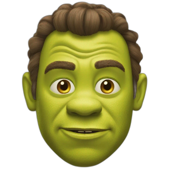 Shrek rigole emoji