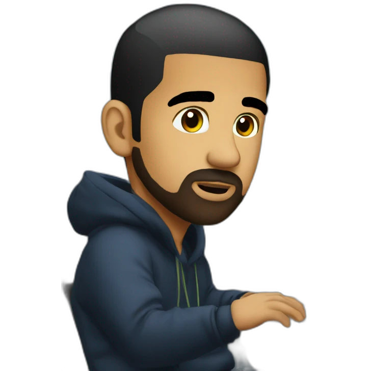 drake at the computer emoji