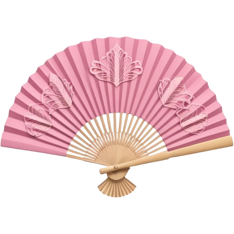 pink paper hand fan emoji