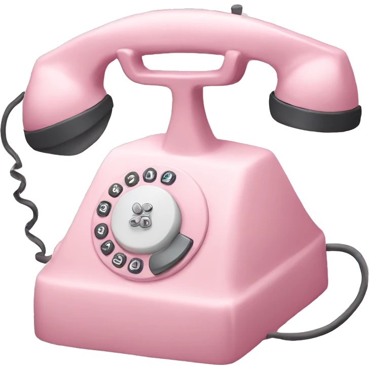 pastel pink telephone emoji