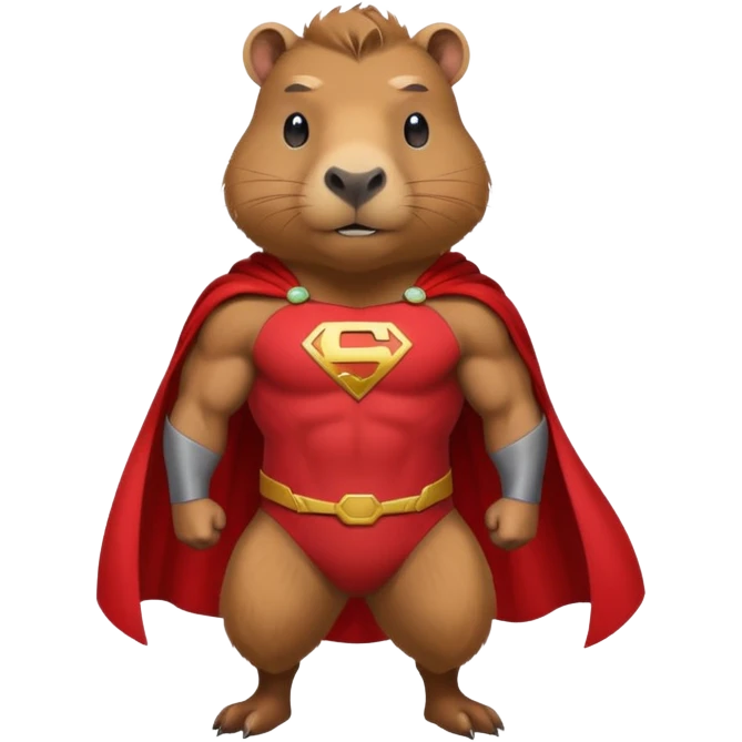 capibara superhero emoji