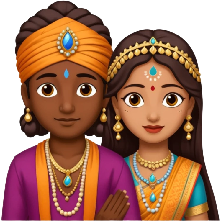 Krishna radha emoji