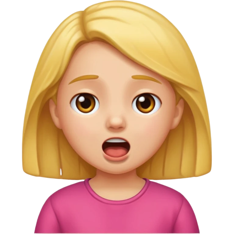 Little girl moaning emoji
