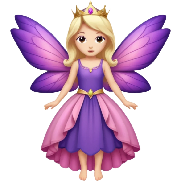 royal purple and pink buttery fairy combined emoji