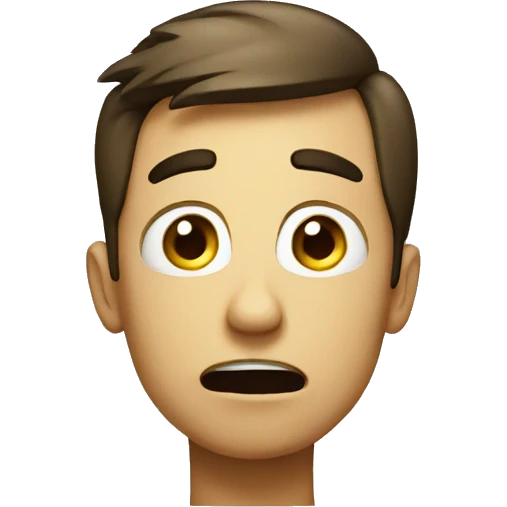 Confused face emoji
