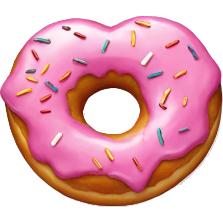 Donut heart emoji