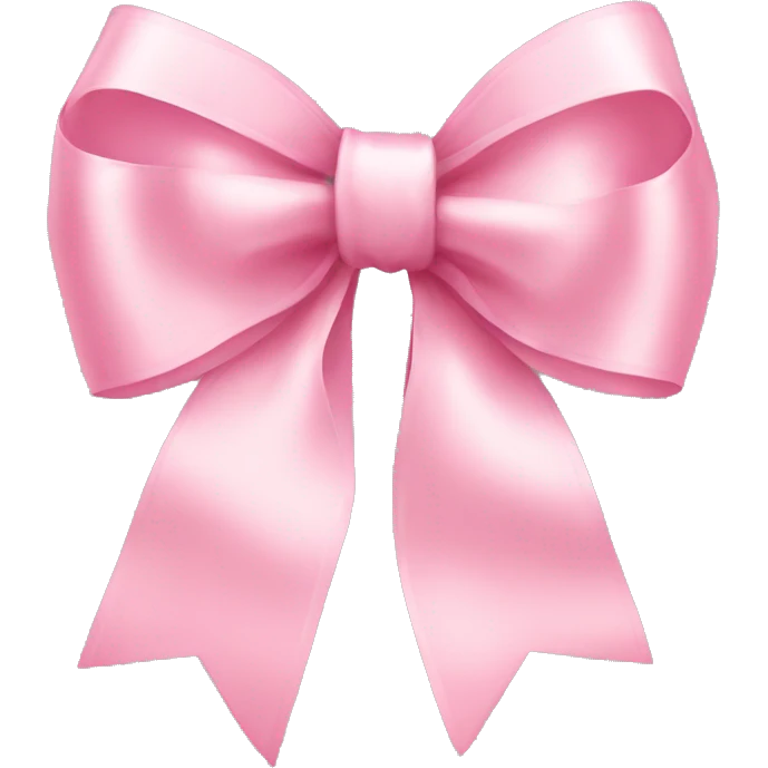 light pink ribbon bow emoji
