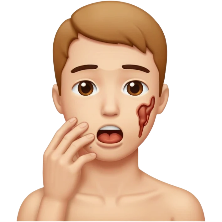 person chocking themselves  emoji