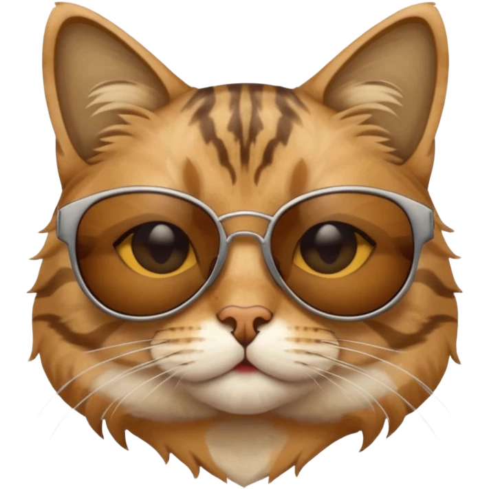 Cat wearing sunglasses emoji