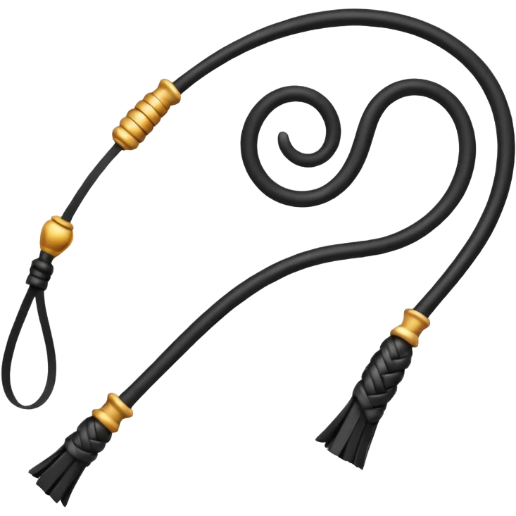 a whip, emoji style emoji