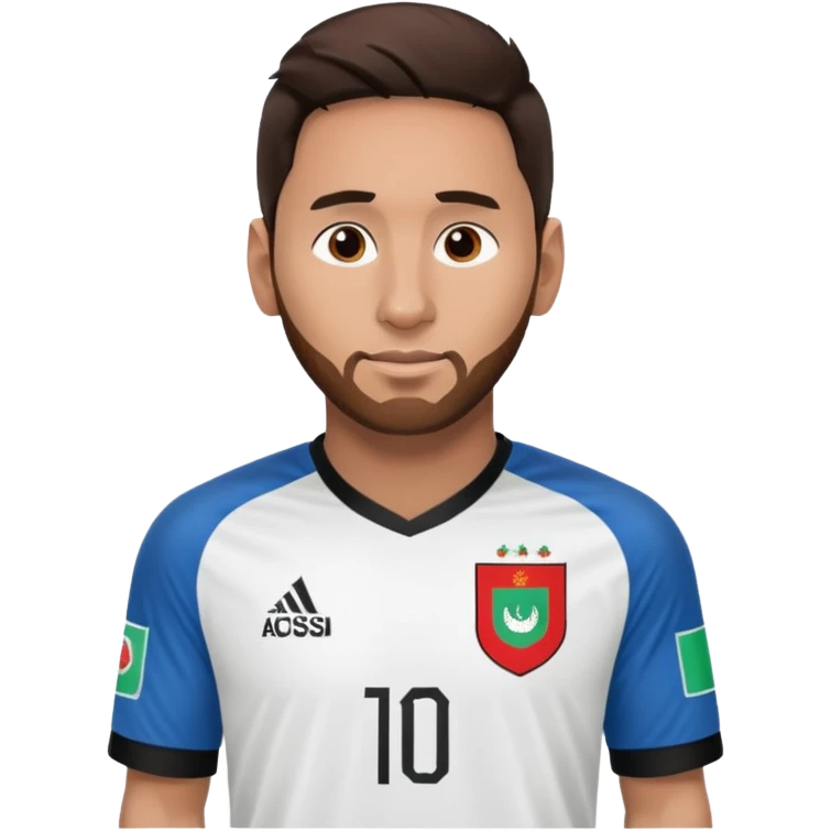 Messi with Afganistan trikot emoji