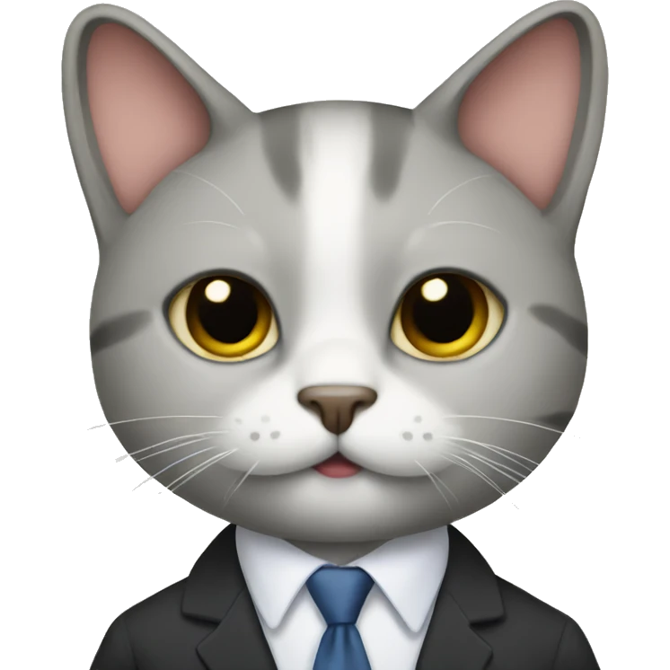 cat in a suit emoji