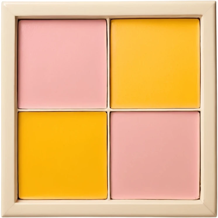 Quadratische Basisplatte mit abgerundeten Ecken, Farben: sanftes Beige für die Platte, zartes Rosa für die Öffnung). Details: Zentraler Kreis (Stomaöffnung) mit kleinen Löchern rundherum. Leichte Schatten für einen 3D-Effekt. Transparenter ovaler Beutel oben angedeutet, mit Klettverschluss. emoji