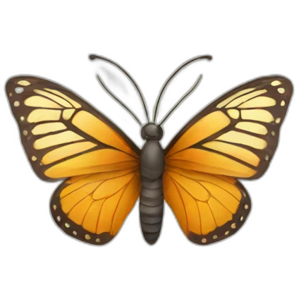 sitting butterfly emoji