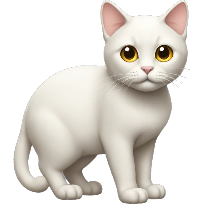 cat Full-Body, facing straight, side-view emoji