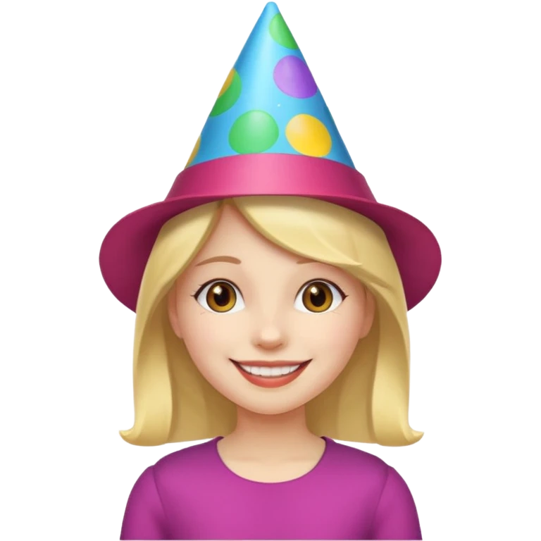 party hatted girl emoji