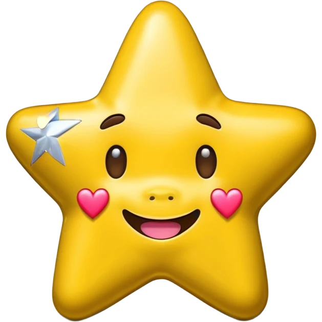 Bape star cartoon with heart emoji