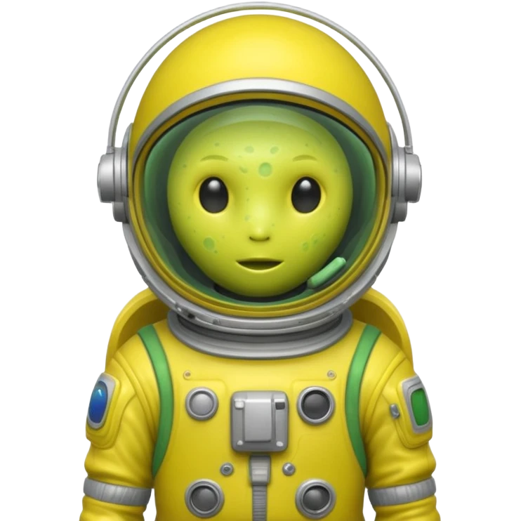 yellow slime alien Astronaut emoji