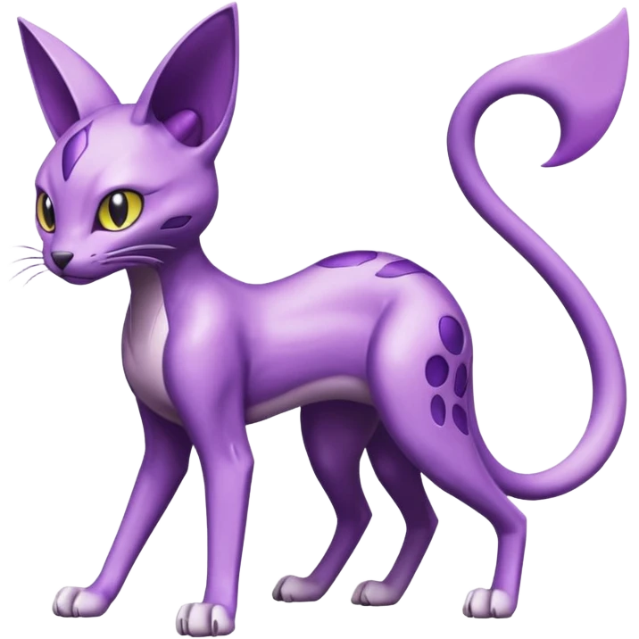 Genesect-Mewtwo-Espeon-Serval-Fakémon-hybrid-creature (full body)  emoji