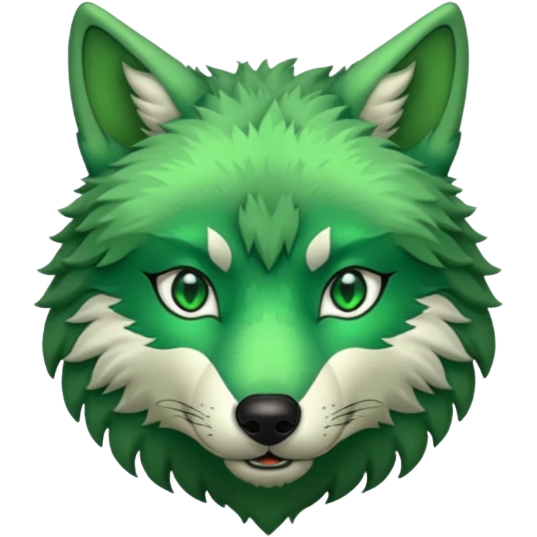 green wolf head emoji