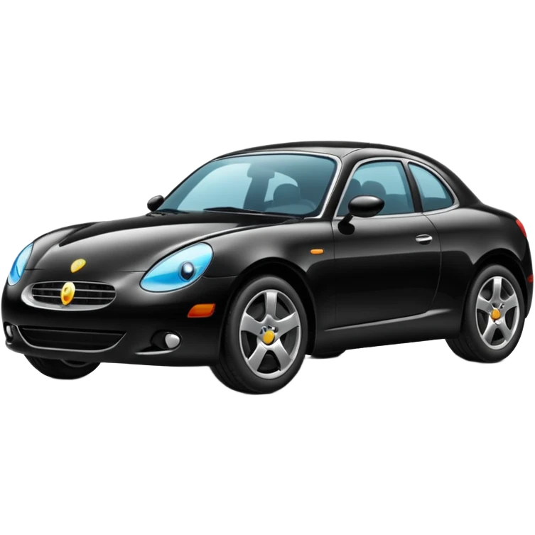 A black color car emoji