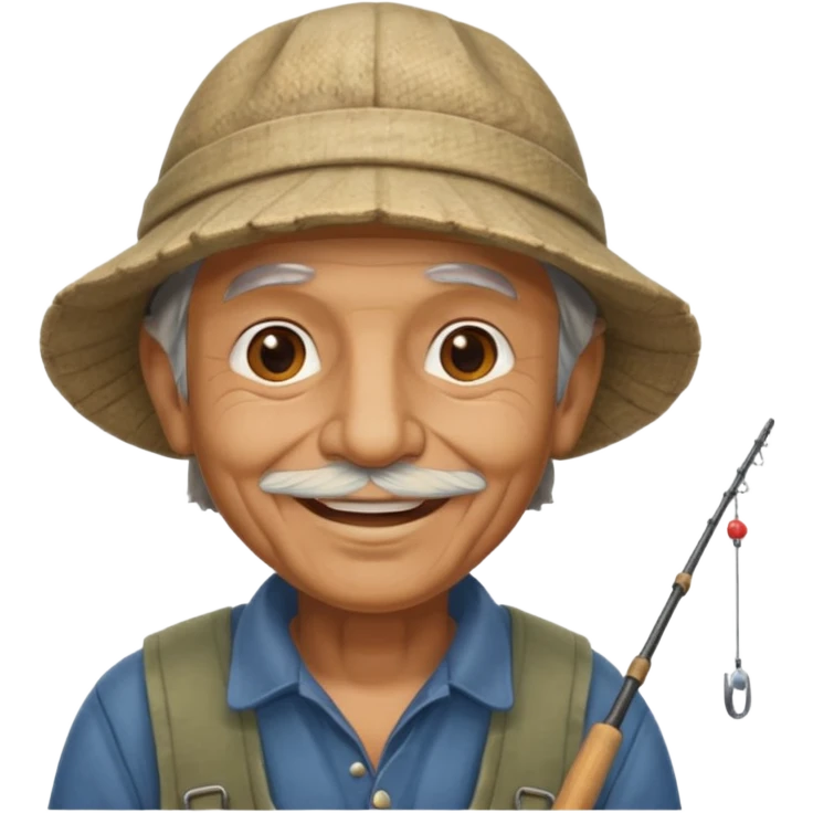 old nice fisherman emoji