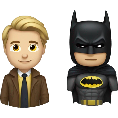 Sam Lake and rayan Gosling and batman  emoji