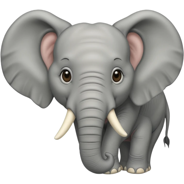 éléphant vu de face emoji