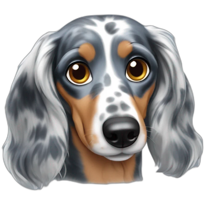 blue merle dachshund emoji