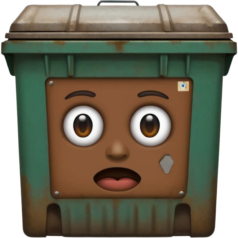 This ai emoji generator in a dumpster emoji