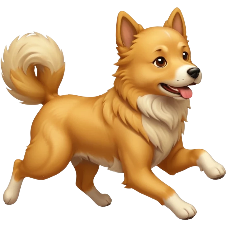 a dog running emoji