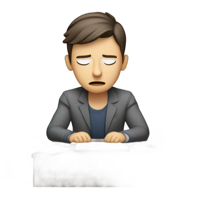 Stressed our  emoji
