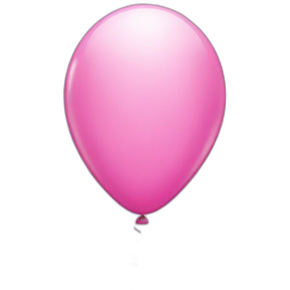 Pink balloon emoji