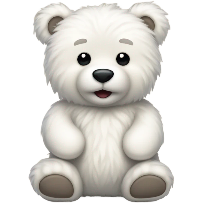 White teddy bear emoji