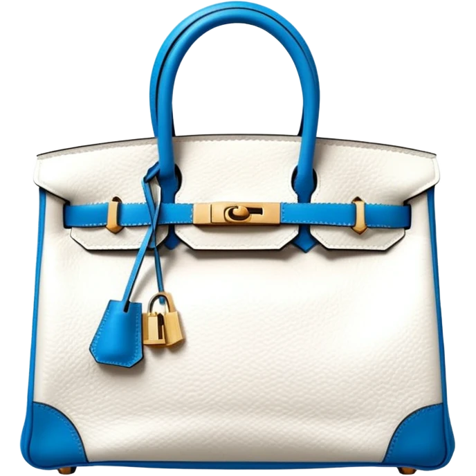 hermes birkin white himalayan bag emoji